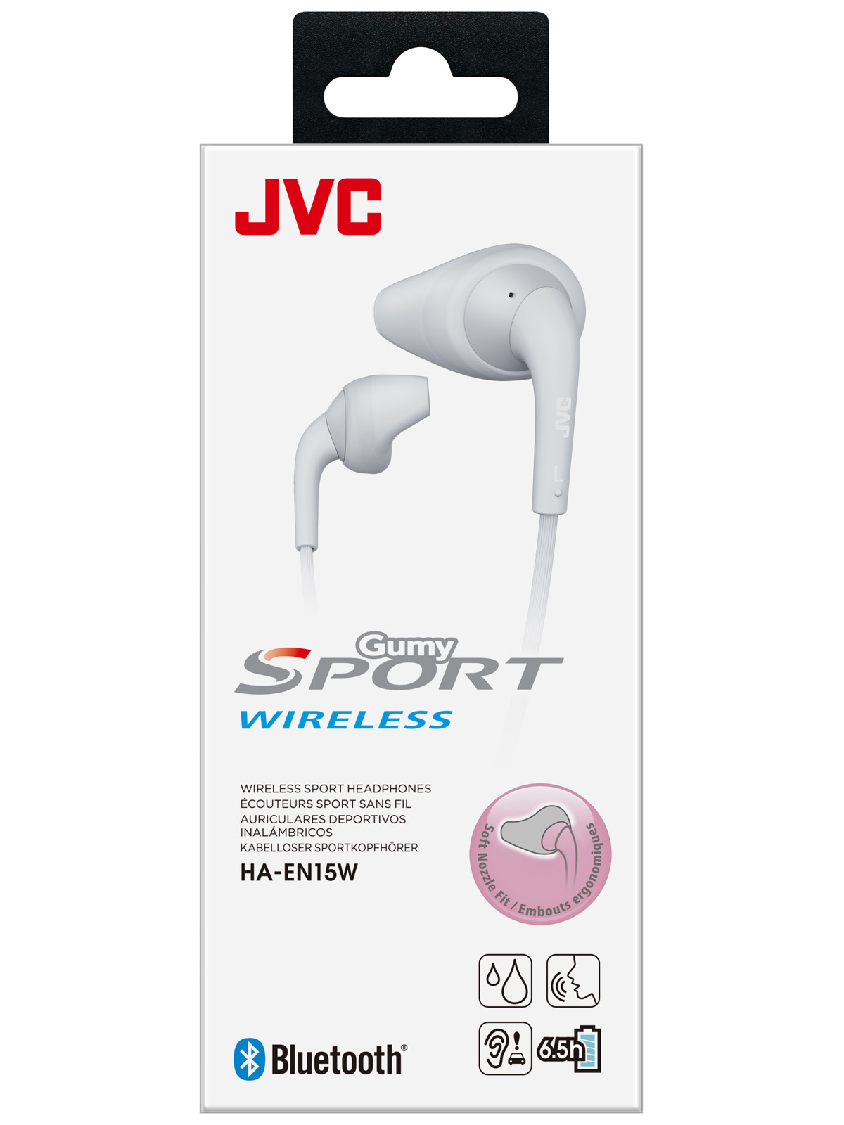 JVC HA-EN15W-H Sportoláshoz kifejlesztett Bluetooth fülhallgató, szürk...