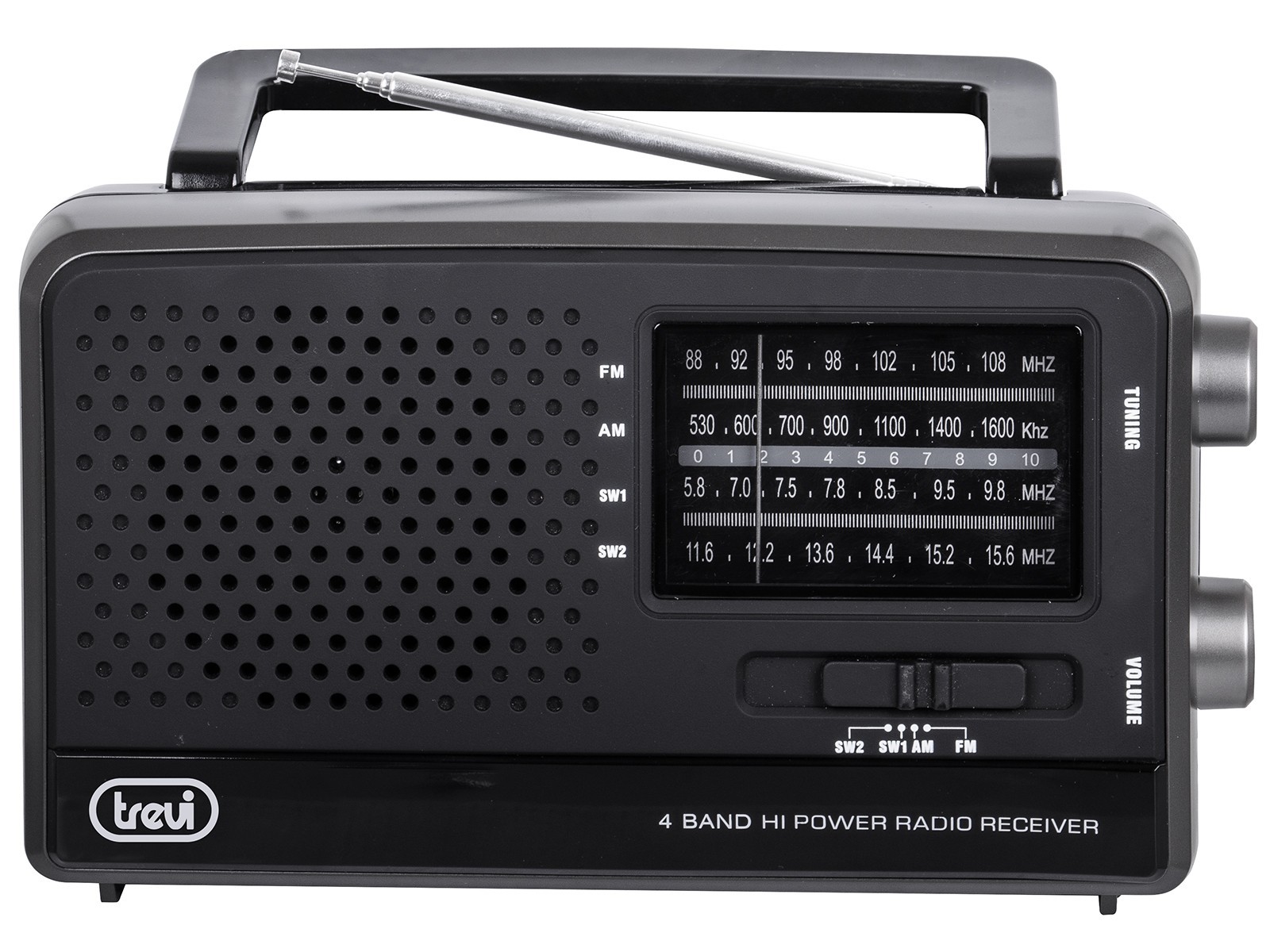 Trevi MB 746 W Világvevő rádió, fekete színben