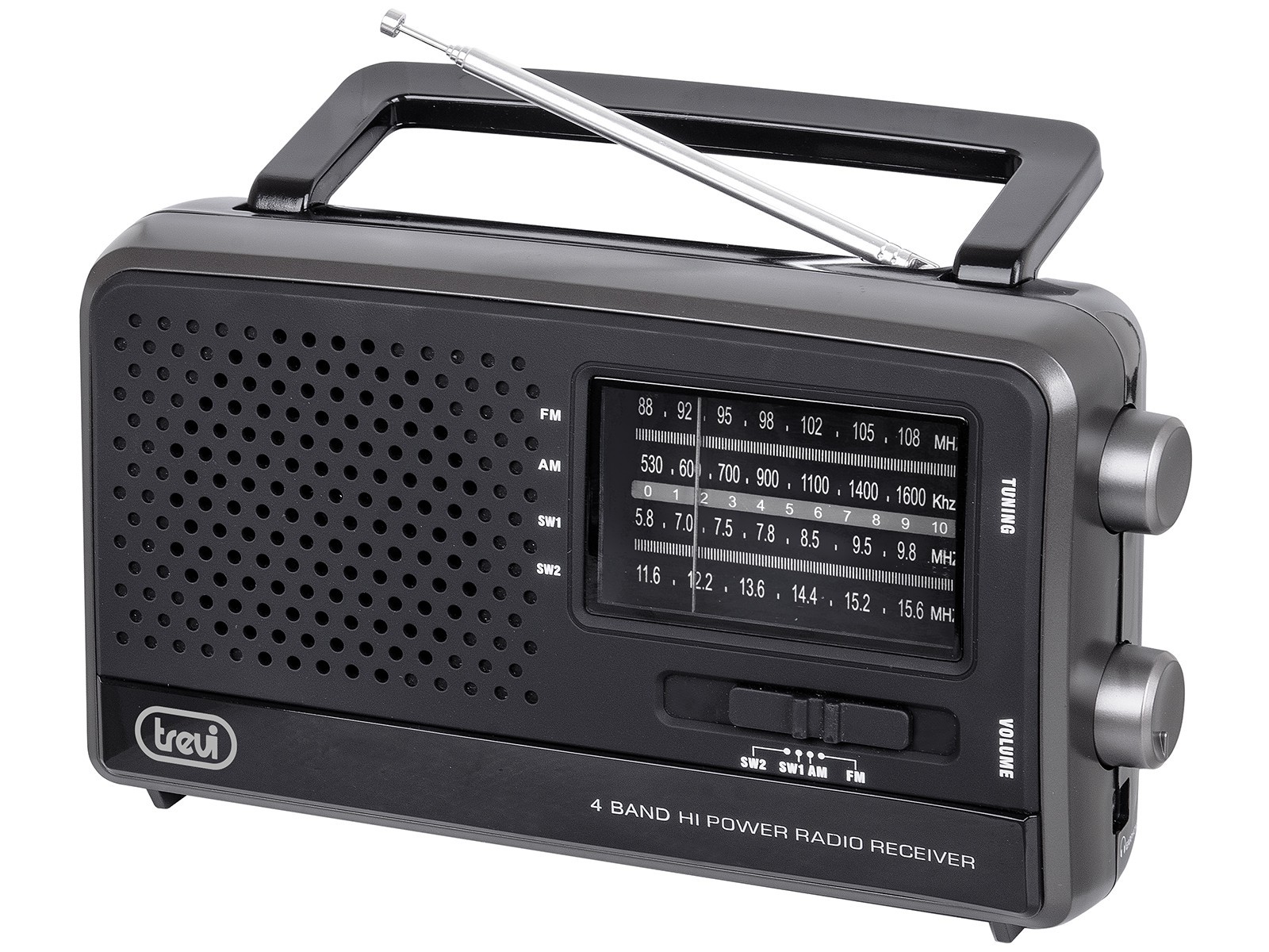 Trevi MB 746 W Világvevő rádió, fekete színben