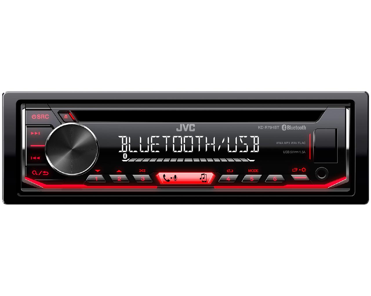 JVC KD-R794BT Autórádió USB bemenettel és Bluetooth csatlakozással...