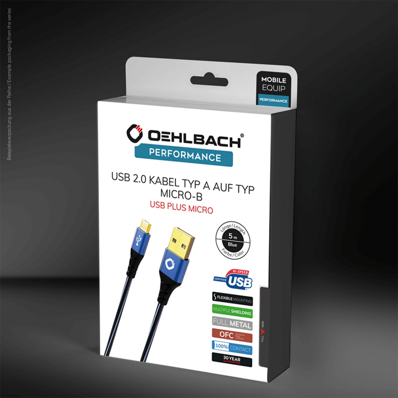 Oehlbach OB 9336 USB Plus Micro - USB A 2.0 - USB Micro B kábel 2 méte...