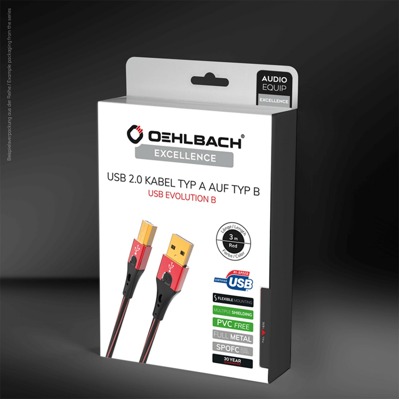 Oehlbach OB 9419 USB Evolution USB 2.0 TypA-TypB kábel 2 méter