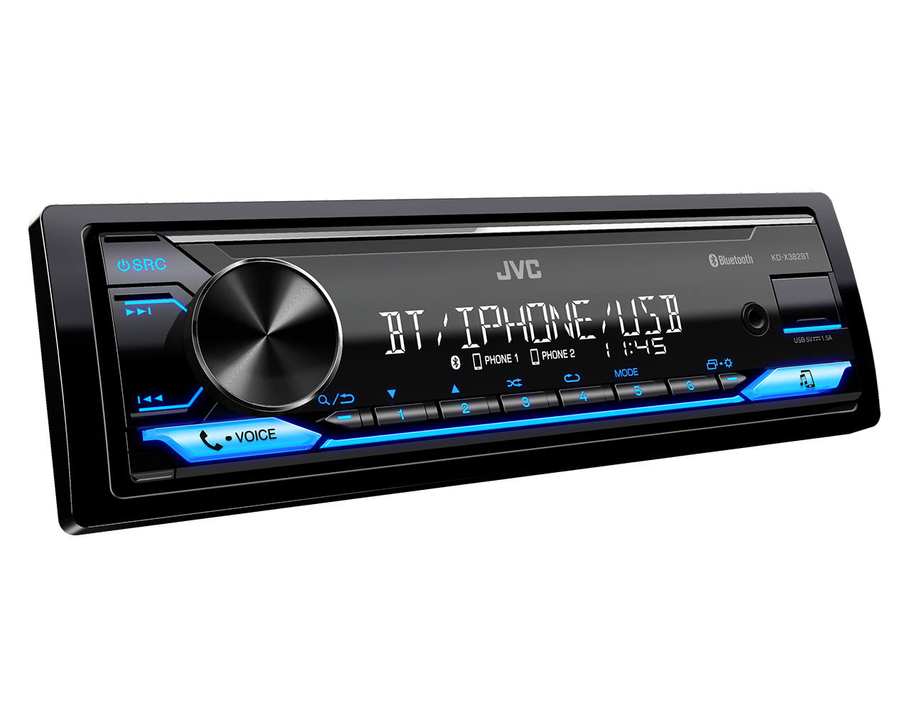 JVC KD-X382BT Autórádió Bluetooth-tal és sok extrával